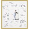 Svelte Signature Mat Picture Frame, Photo Frame Wedding Guest Book Alternative, Autograph Picture Mat for Signature Board, Wedding Celebrations Graduations Support Encouragement or Retirement
